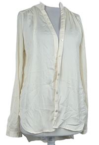 Dámská smetanová saténová halenka H&M