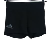 Dámské černé sportovní elastické kraťasy s logem Adidas