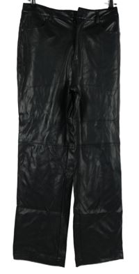 Dámské černé koženkové kalhoty Primark 