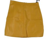 Dámská hořčicová koženková sukně New Look 
