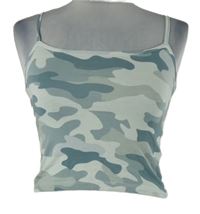 Dámský modro-světlemodrý army crop top FB Sister 