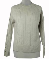 Dámský béžový žebrovaný svetr Bluoltre 