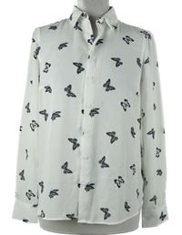 Dámská bílá halenka s motýlky New Look 