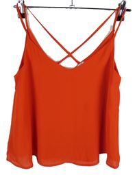 Dámský červený crop top Pimkie 