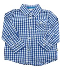 Modro-bílá kostkovaná košile Liegelind