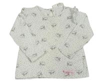 Bílé puntíkaté triko s Minnie H&M