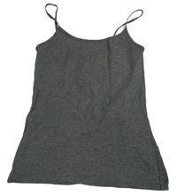 Tmavošedý crop top 