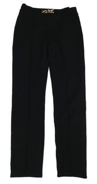 Černé tregíny s řetízkem zn. River Island