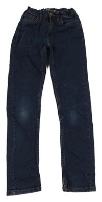 Tmavomodré skinny rifle 