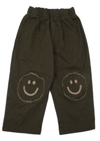 Hnědé kalhoty se smajlíky 