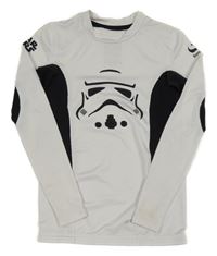 Bílo-černé sportovní cyklistické triko Star Wars Sondico