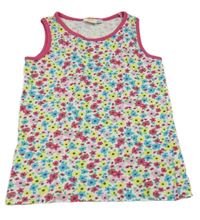 Bílé květované tílko NKD