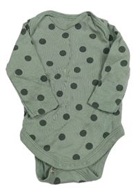 Khaki puntíkaté body