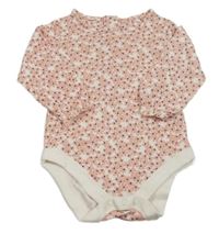 Smetanovo-růžové květované body M&S
