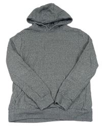 Tmavošedá melírovaná mikina s kapucí M&S