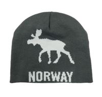 Tmavošedá čepice s losem 