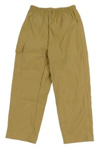 Béžové lehké kalhoty s kapsou Shein