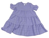 Lila pruhované lehké šaty Shein