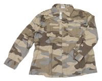 Nové - Hnědo-šedá army košile GAP