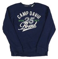 Tmavomodrá mikina s potiskem - Camp David