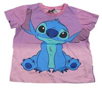 Růžovo-fialové tričko se Stitchem zn. Disney + Primark