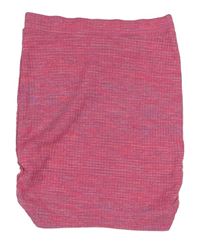 Růžovo-filalová melírovaná žebrovaná sukně zn. Matalan