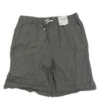 Hnědé plátěné kraťasy Denim 