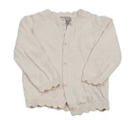 Světlerůžový propínací svetr Primark