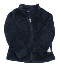 Tmavomodrá chlupatá propínací mikina Pepperts