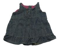 Tmavomodré riflové šaty 