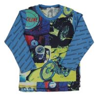 Modré triko s potiskem Minymo 