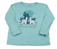 Světlemodré triko s lamami Kiki&Koko 