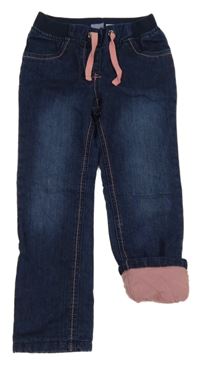 Tmavomodré podšité rifle Lupilu 