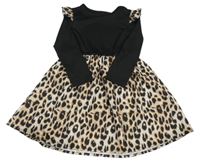 Černo-vzorované šaty 