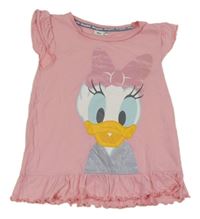 Světlerůžové tričko s Daisy a volánky Disney