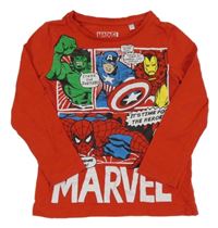 Červené triko s hrdiny C&A