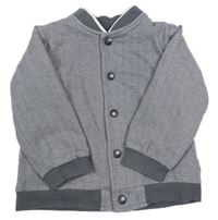 Šedo-bílá vzorovaná jarní bunda Nutmeg