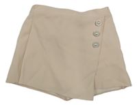 Pudrové sukňové kraťasy s knoflíky River Island
