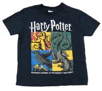 Tmavomodré tričko s potiskem Harry Potter LC Waikiki 