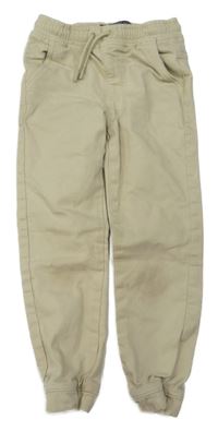 Béžové teplákové cuff rifle Denim Co.
