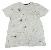 Bílé tričko s černými skvrnkami PRIMARK