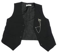 Černá slavnostní vesta s řetízkem H&M