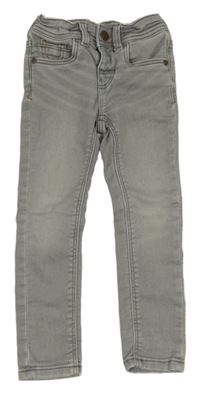 Světlešedé skinny teplákové rifle C&A