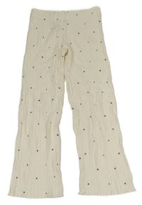 Smetanové žebrované úpletové kalhoty s hvězdičkami M&S