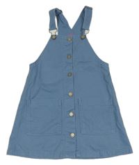 Modrošedé riflové propínací šaty TCM