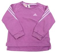 Fuchsiová mikina s logem Adidas