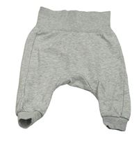 Světlešedé melírované tepláky H&M