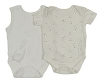 2x body - bílé s hvězdami + bílé George