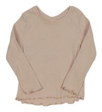 Světlerůžové žebrované triko Primark