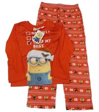 Nové - Červené pyžamo s Mimoněm Rebel